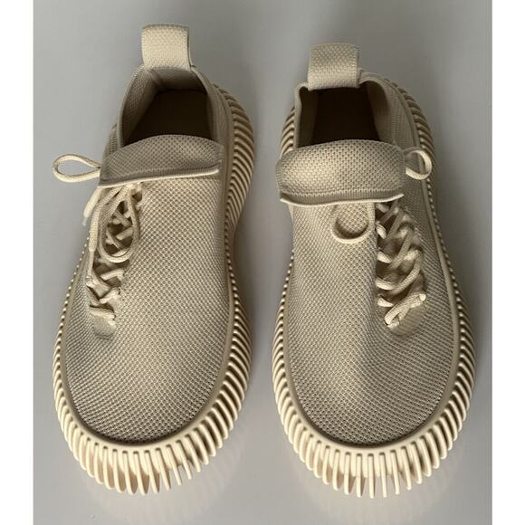 NIB $920 Bottega Veneta Men\'s Tech Knit Cane Sugar Sneakers 12 US (45 Eu) 690112 main image 7